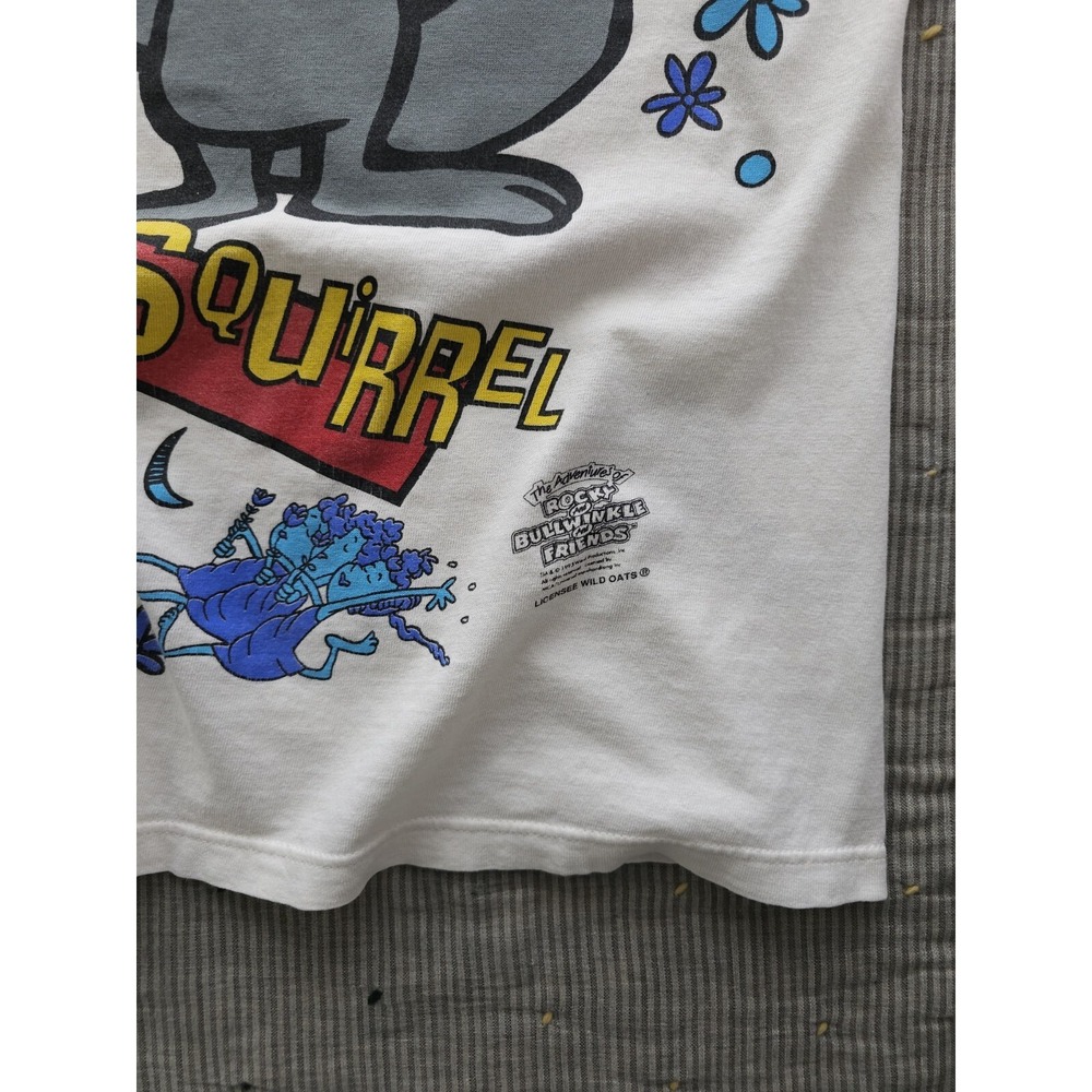 Vintage 1990s Rocky And Bullwinkle And Friends‎ Show AOP T-shirt Wild Oats XL - Picture 9 of 14